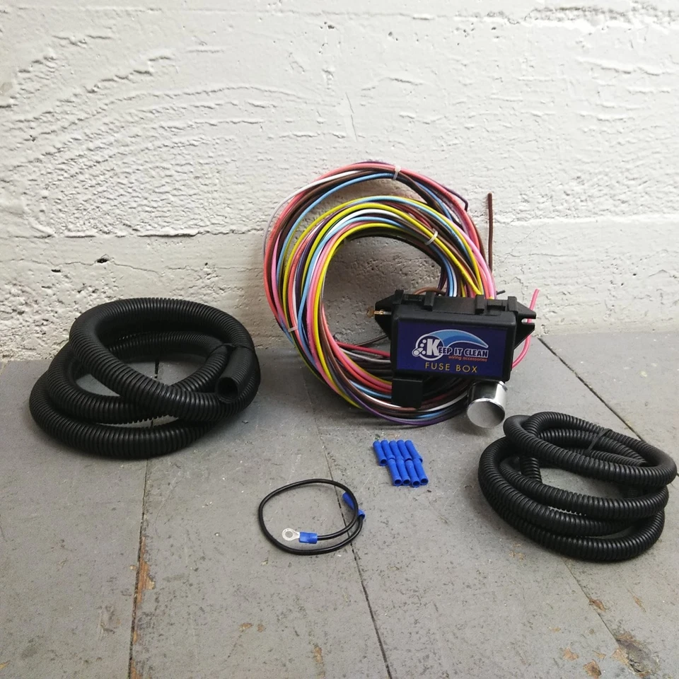 1933 - 1936 Willys 8 Circuit Wire Harness fits painless update new terminal Foto 3 de 4