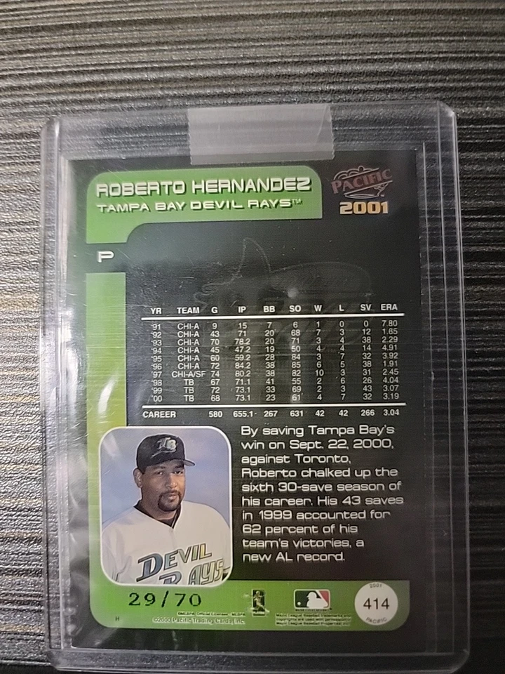 2001 Pacific - Roberto Hernandez #414 Ltd /70 - Image 4 of 4