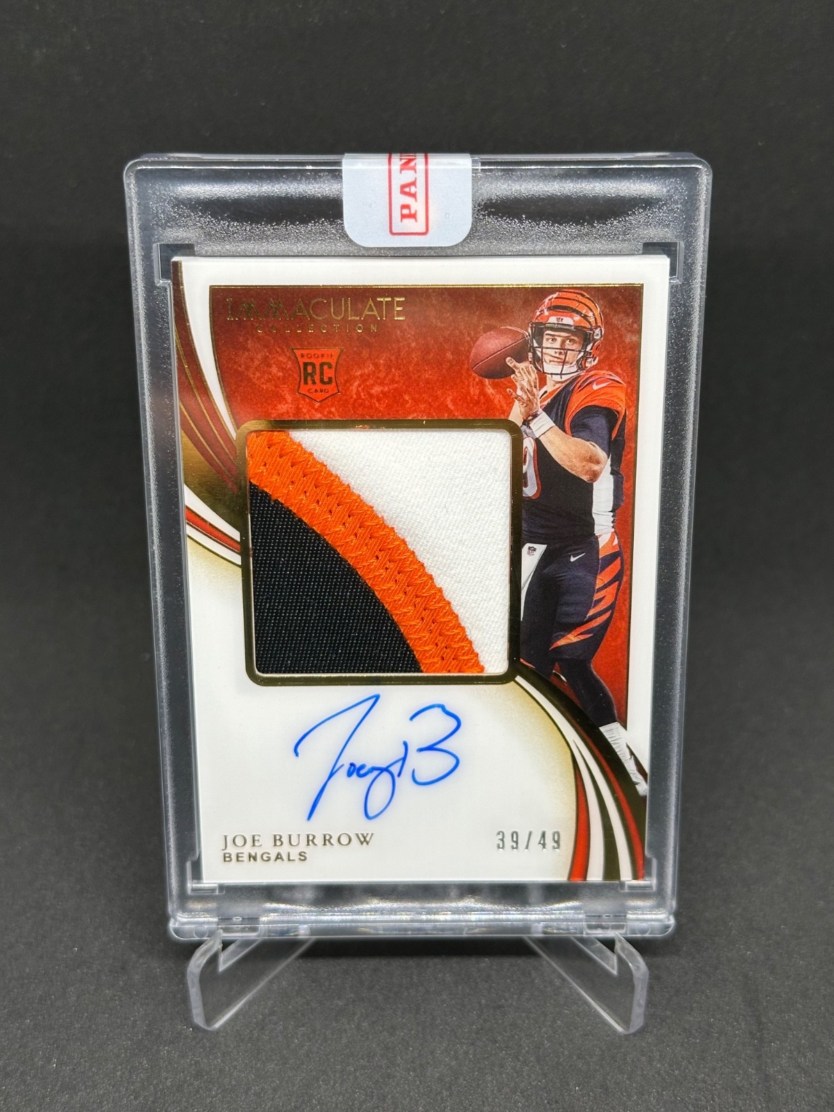 2020 Panini Immaculate #PPR-JBU Joe Burrow /49 RPA Rookie Auto Bengals  view 4