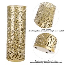 Doanas-Umbrella Stand Rack For Entryway Metal Hollowed Freestanding Round