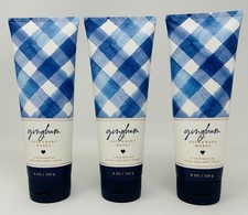 GINGHAM BATH BODY WORKS ULTRA SHEA BODY CREAM LOTION 8OZ LOT OF 3