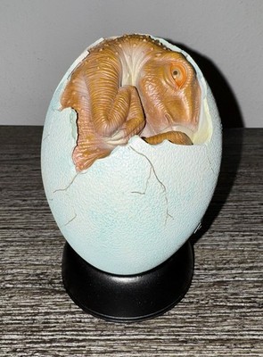 Summit Collection 5.25 Inch Brown Baby Egg Hatchling Baby Dinosaur Cracked Egg