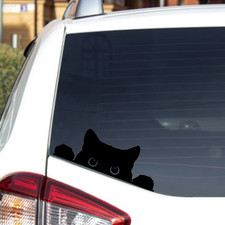 Cute Cat Vinyl Decal Sticker Peek Car Truck SUV Van Window Choose Size  Color