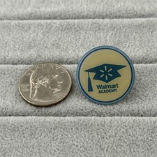 Wal-Mart Walmart Academy Spark Logo Mortarboard Hat Employee Pin Pinback #60742