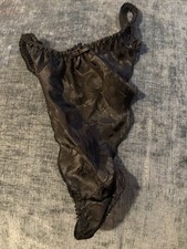 Vintage 90s Frilly Ruffle Shiny Satin Panties Size SM Floral New