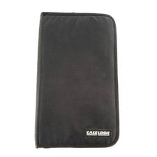 Case Logic 24 CD/DVD Wallet Organizer Holder 5334001 Zippered Canvas Black