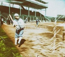 E128 Hugh Duffy Chicago White Sox 1910 8x10 11x14 16x20 Oil Paint Photo