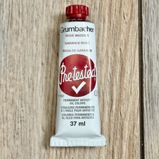 Grumbacher Pre-Tested Artists Oil Color Rose Madder 37ml Unused Read