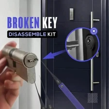 Broken Key Removal Extractor Set Locksmith Tool for Lock Cylinder Repair Kit