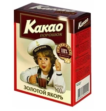 Cacao Powder "Zolotoy Yakor" 100g – Natural Rich Flavor – Product of Russia