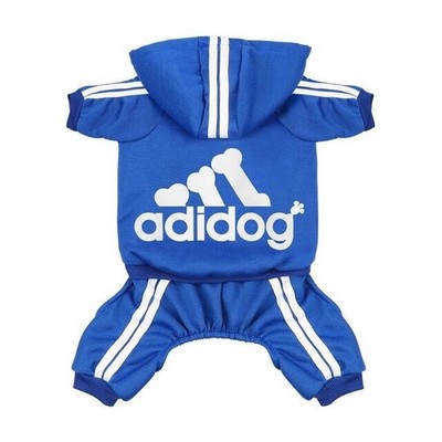 Adidog Pet Dog Warm Hoodie 4/Legs Classic Jumpsuit Puppy Coat Sweatshirt Clothes