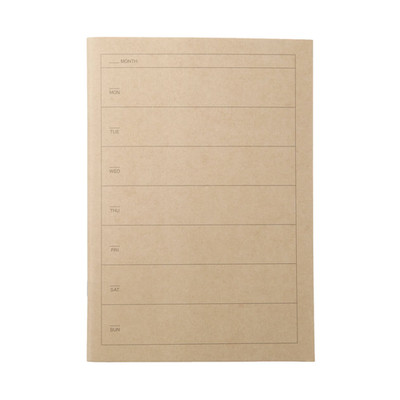 MUJI Notebook Weekly A5 size, 32 pages