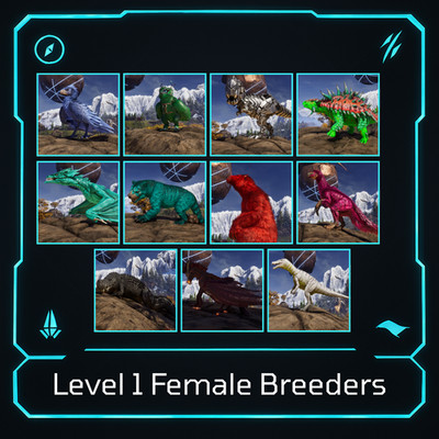 Ark ASA Level 1 Female Breeders - PVE Official - Xbox PC PS5