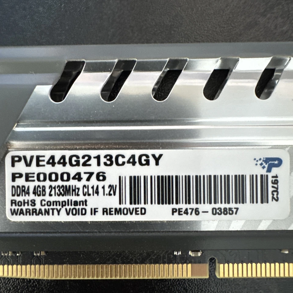 Patriot Viper Elite 4GB DIMM DDR4 2133MHz Gaming Memory Module PVE44G213C4GY - Image 2 of 2