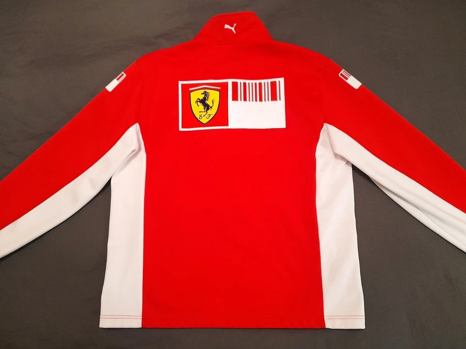 Ferrari F1 PUMA team driver issue softshell jacket sz L 2007 Raikkonen Massa - Image 2 of 4