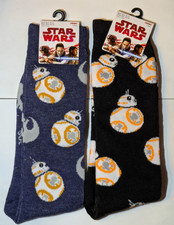 STAR WARS BB-8 Socks BB8 Crew Socks - Teen / Adult One Size -YOU PICK - NEW