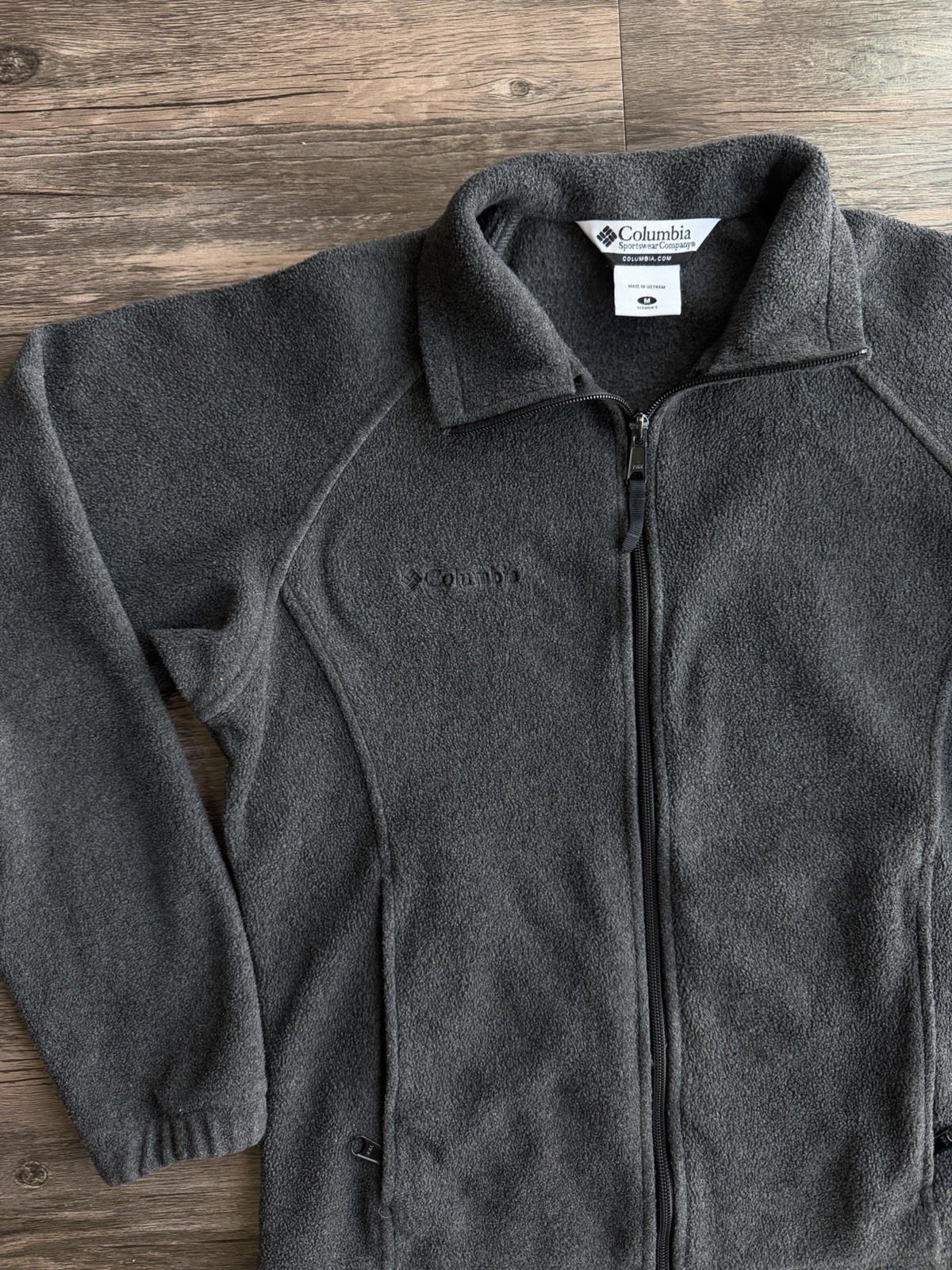 Columbia Full Zip Fleece Jacket Charcoal Gray Women's Size M thumbnail 7