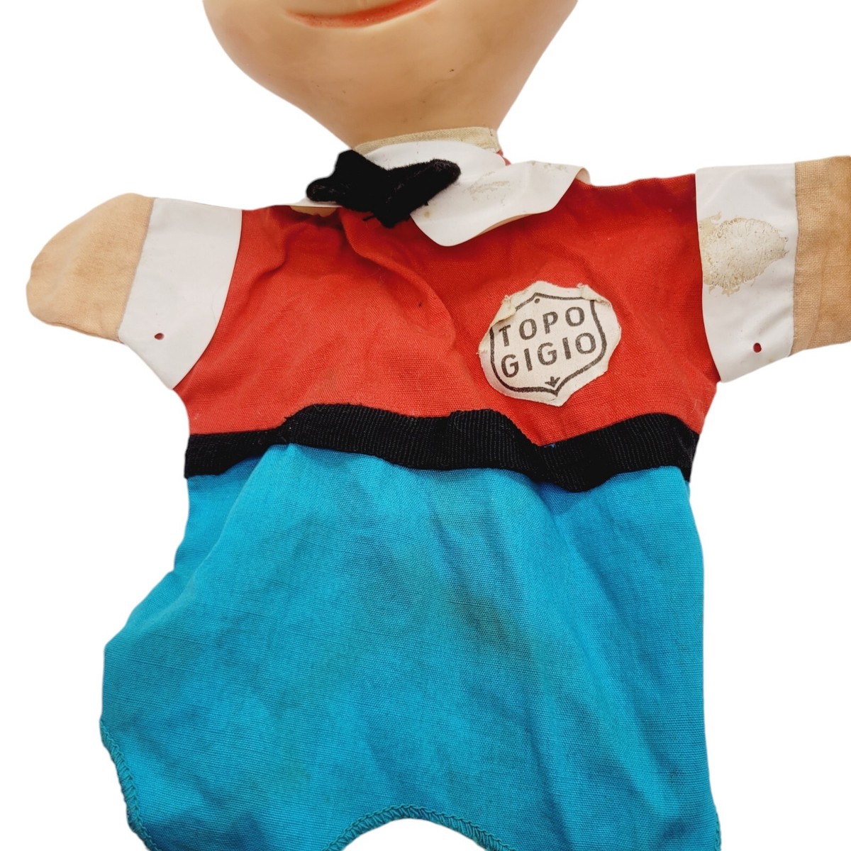 60s トッポジージョ　ハンドパペット　TOPO GIGIO 1963 1963 Topo Gigio Vintage Doll Maria Perego Italian Vinyl