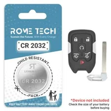 Key Fob Battery Replacement for GMC Yukon 2020 2019 2018 2017 2016 2015 2014