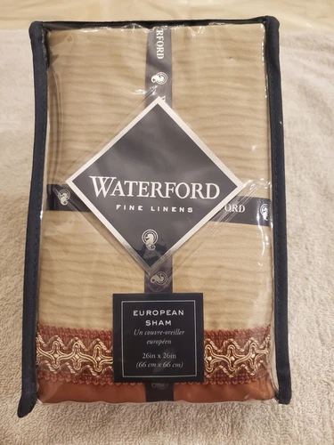 New Waterford Fine Linens Jonet Euro Sham Pillowcase Spice 26" x 26"