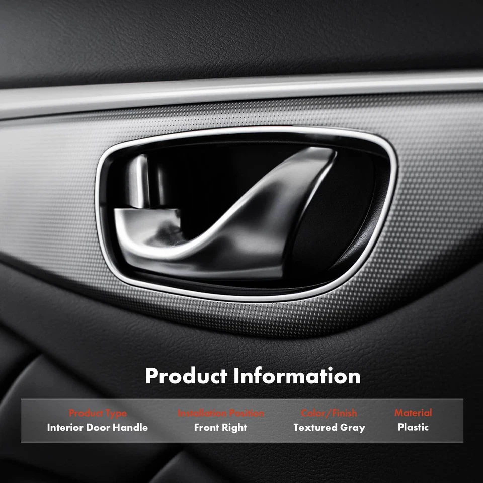 Manija de puerta interior de plástico delantera derecha para Mercedes-Benz A190 A220 B180 B250 Foto 3 de 4