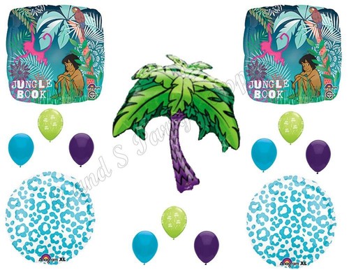 JUNGLE BOOK HAPPY Birthday Party Balloons Decoration Supplies Mowgli Baloo