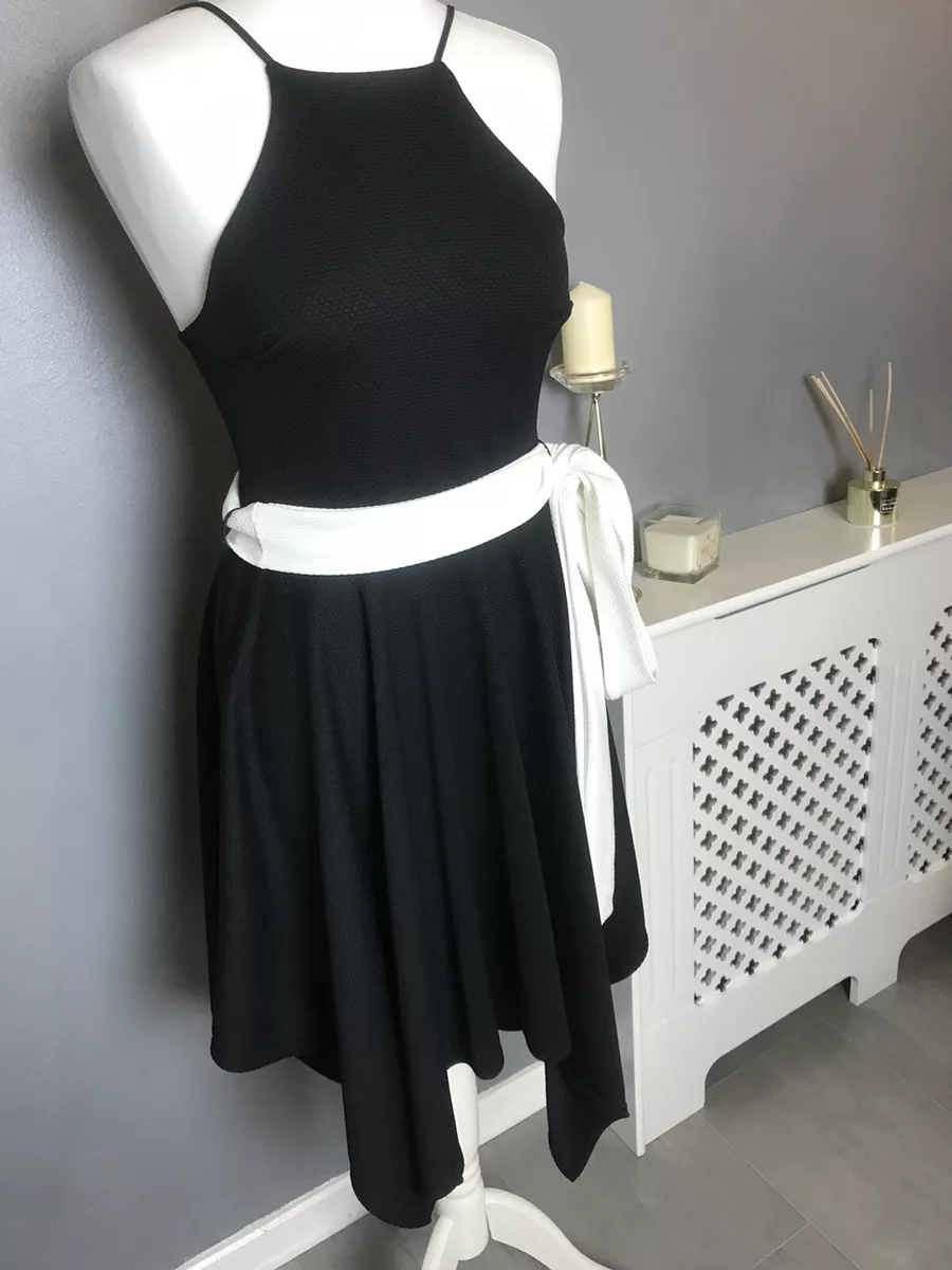Black and white handkerchief cheap dress
