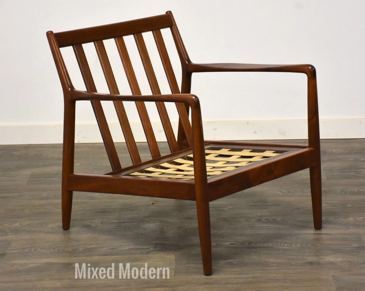 Danish Walnut Mid Century Modern Lounge Chair by Dux eBay