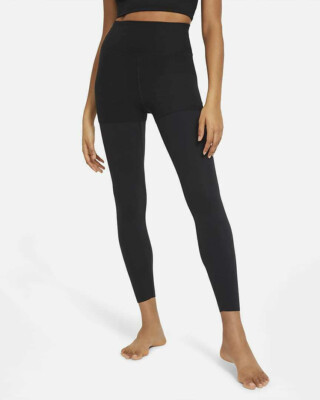 Nike Size S $100 Women's Yoga Luxe Layered 7/8 Leggings Tight DA0729-010 