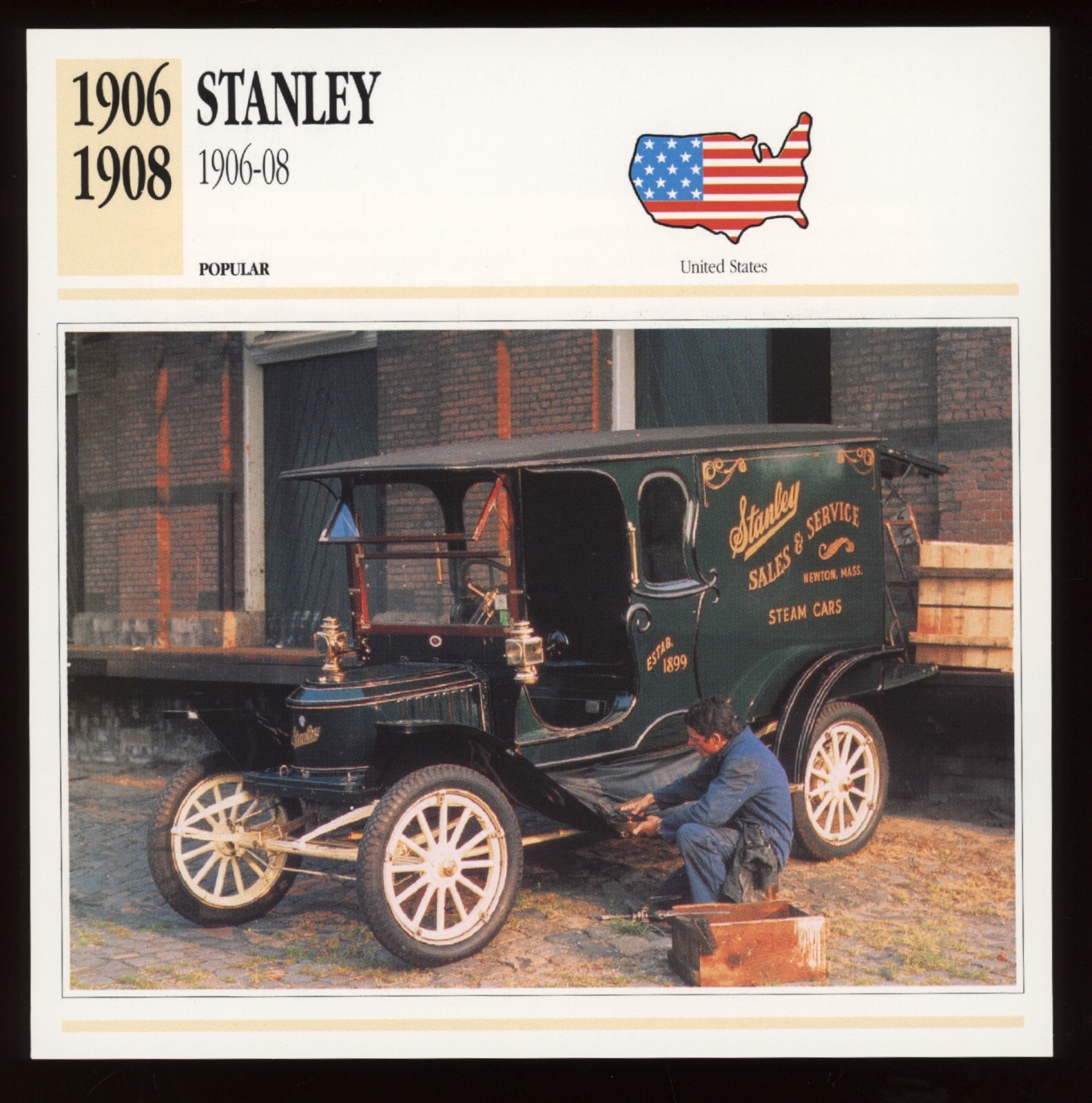 1906 1908 Stanley Classic Cars Card eBay
