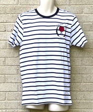 Naruto T Shirt Top Striped Anime Mens Medium Anime Uchiha Clan Manga New
