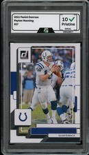 Panini Donruss #57 2022 Peyton Manning clasificación 10 gema como nueva corte QB Colts