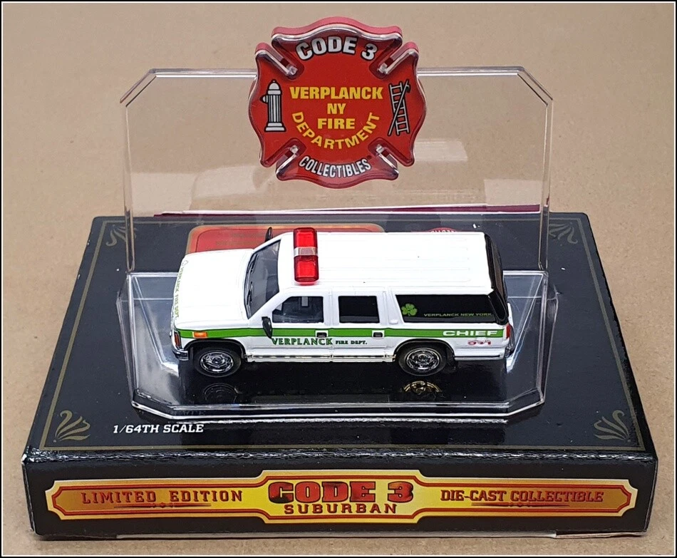 Code 3 1/64 Scale 12409 - Verplanck NY Police Chief GMC Suburban - White - Photo 4/4