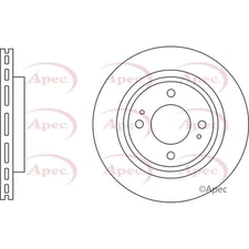 Apec Blue Brake Disc - Front SDK6862 Fits Suzuki Celerio - OE Specification