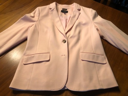 TALBOTS Womens ABERDEEN Jacket Size 14 PINK LINED Nice LOOK