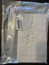 9 Pk - Snowman/Tree Luminary Bags - White Christmas Holiday Décor Luminarias