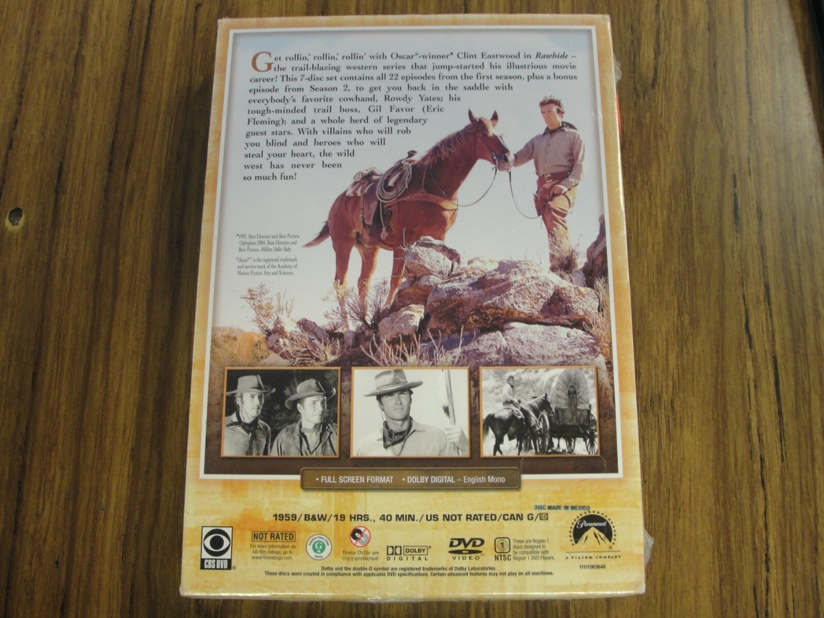Rawhide Complete First Season Brand New Factory Sealed | eBay