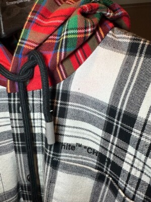 Off-White Flannel Jacket with hood