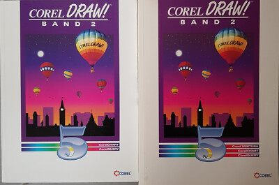 Buch und Programm CD, Corel Draw 5 u.a.