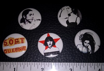 5 PJ Harvey Button Pins Badges Lot Indie Alternative Nick Cave