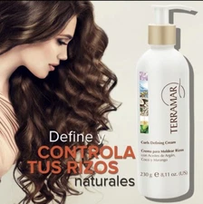 Crema Para Definir Rizos Moldea con Aceite de Coco y Marango by Terramar Brands