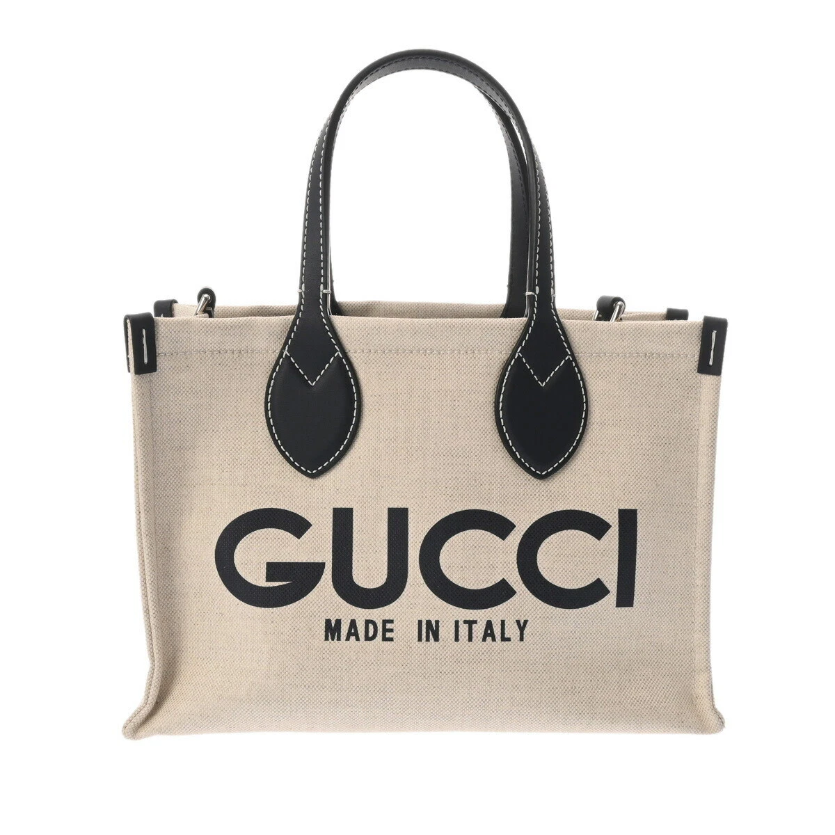 Mini sac fourre tout imprimé Gucci Japon limité beige/marine 772144 femme toile/cuir