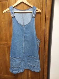 topshop dungaree dress