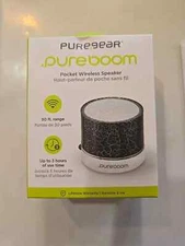 PureGear PureBoom Wireless Speaker, Small Compact Handheld Pocket Size Bluetooth