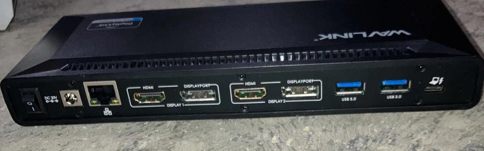 USADO WAVLINK USB C Dual 4K Laptop Docking Station APENAS WL-UG69PD2 (SEM PSU/CABO) - Imagem 2 de 2