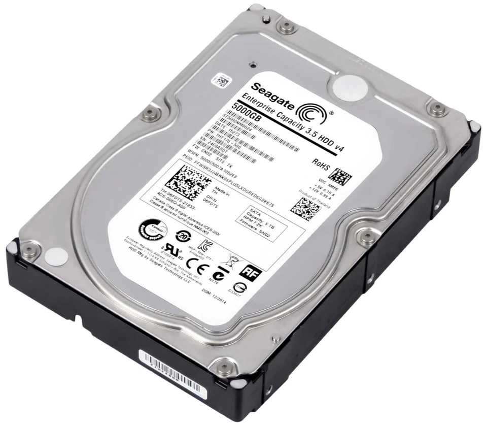 Hard Dell 06FDT5 6FDT5 ST5000NM0024 5TB 7200U/Min 128MB SATA III 3.5 " Inch - Image 3 of 3