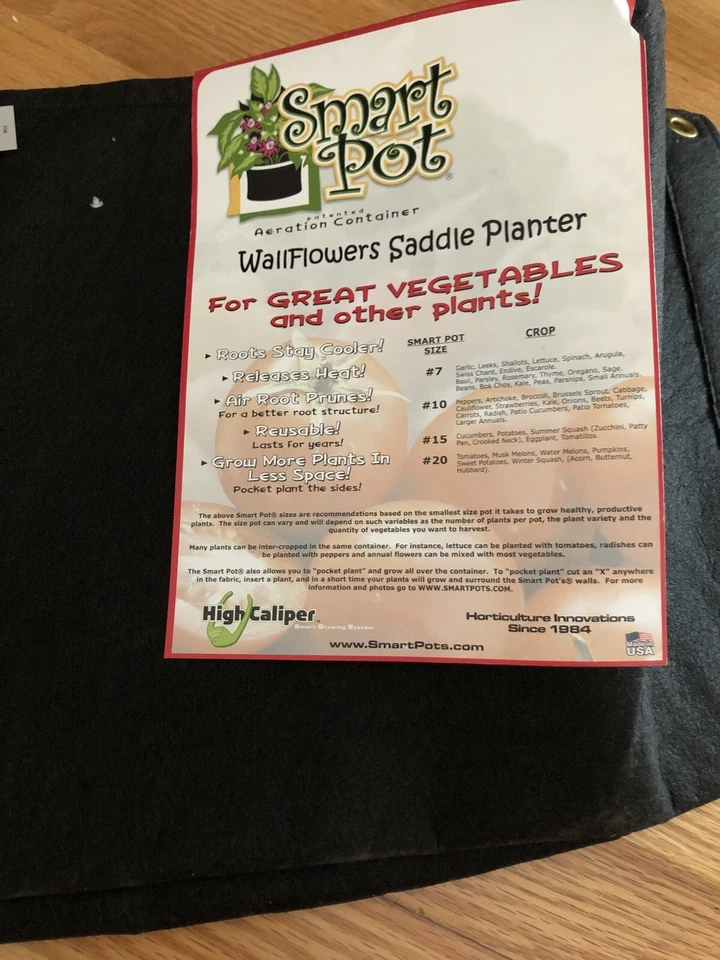 Smart Pot Black Saddle - Fabric Planter - Image 2 of 3