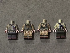 The Minifig co/TMC WW2 US Tankers & Marine Beach Frogskin camo Set of 4 - NEW