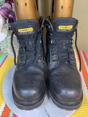 Stanley Steel Toe Work Black Leather Safety Boot Oil Resist  display picture 3