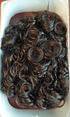HP PC - Curly Drawstring Ponytail by Sepia Color 4 Dark Brown. NEW - 4
